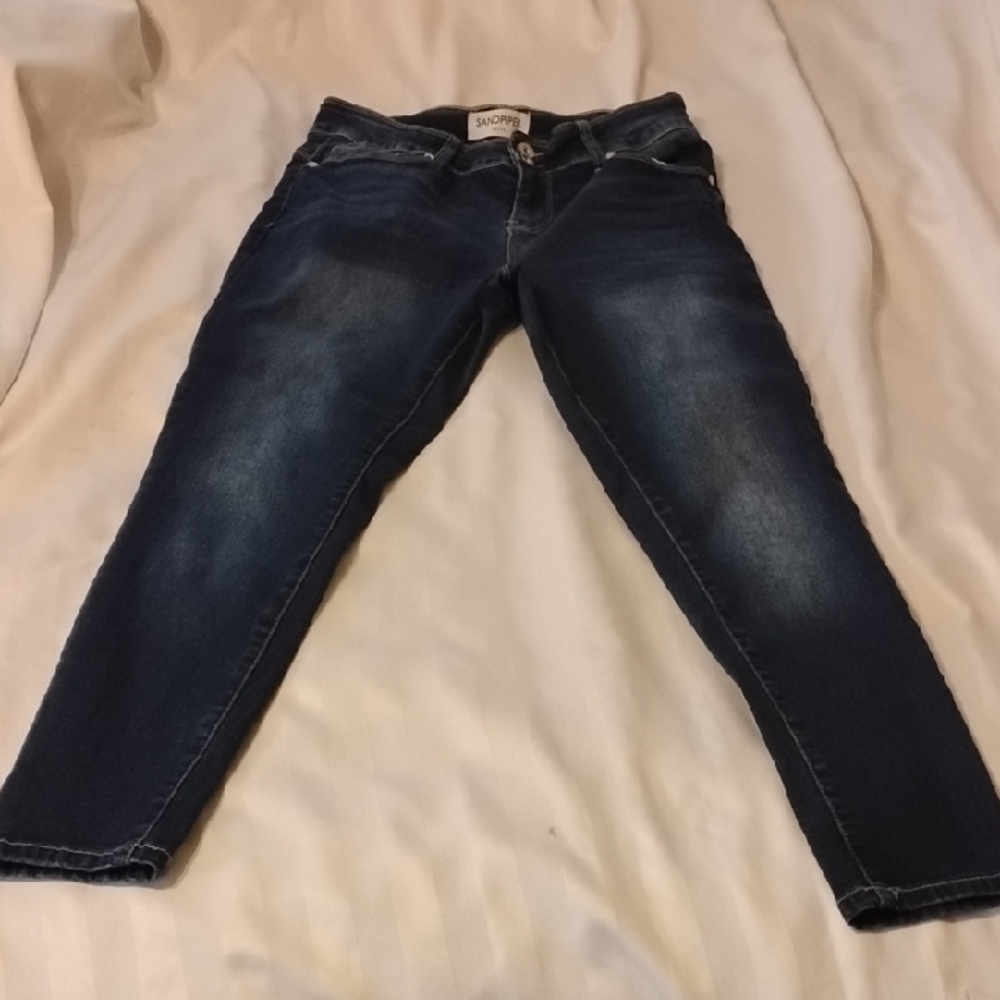 Sandpiper Women's Dark Blue Skinny Jeans, Size: 8P